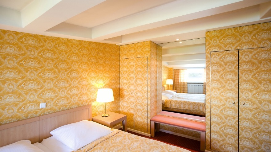 Schlafbereich in der Suite im relexa hotel Bellevue Suite im relexa hotel Bellevue